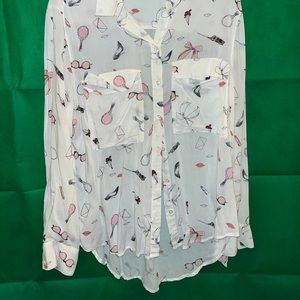 Long sleeve beauty button up